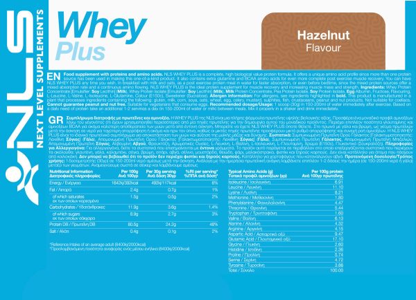 Med Natural 01 182 016 04 Whey plus 1000g Hazelnut facts