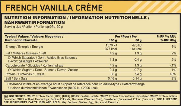 Med Natural 01 067 022 GSW 900g French Vanilla Creme 900g facts 1