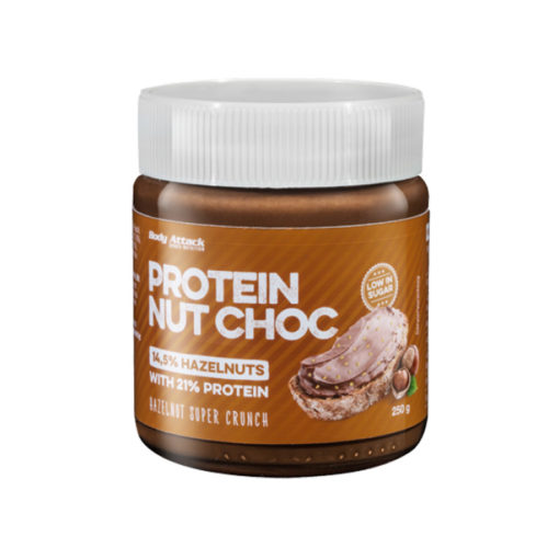 Protein Nut Choc Hazelnut Super Crunch 250g (Body Attack)