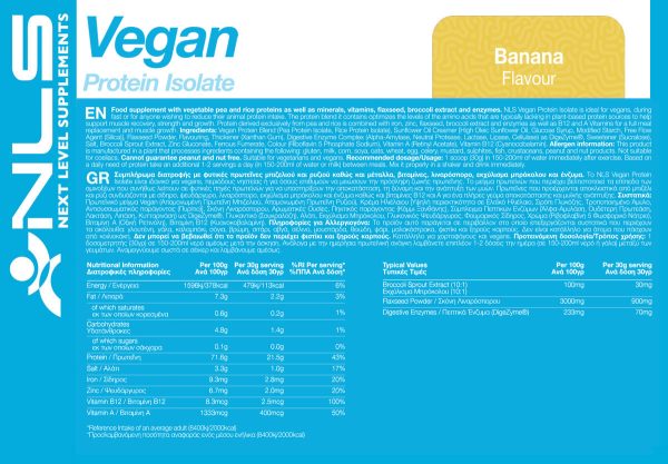Med Natural 01 182 039 02 vegan protein isolate 1000g Banana NLS facts